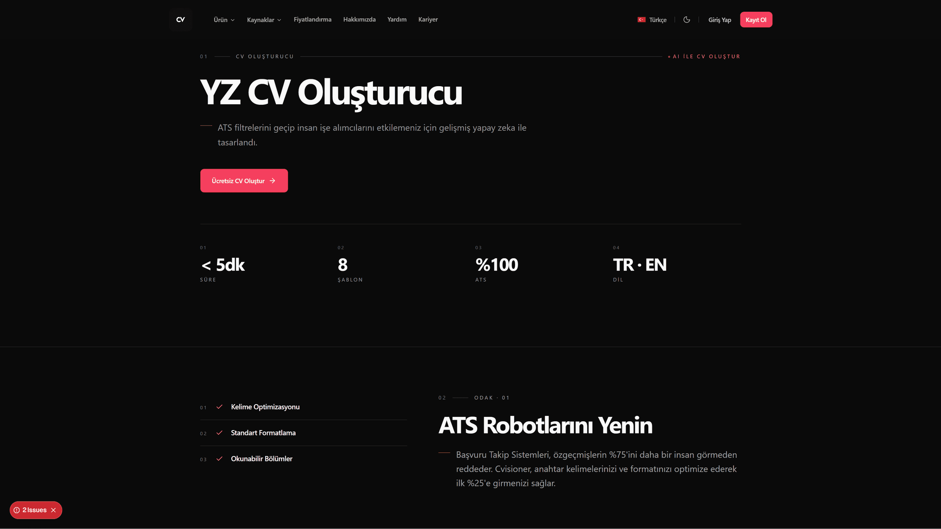 CV Oluşturucu
